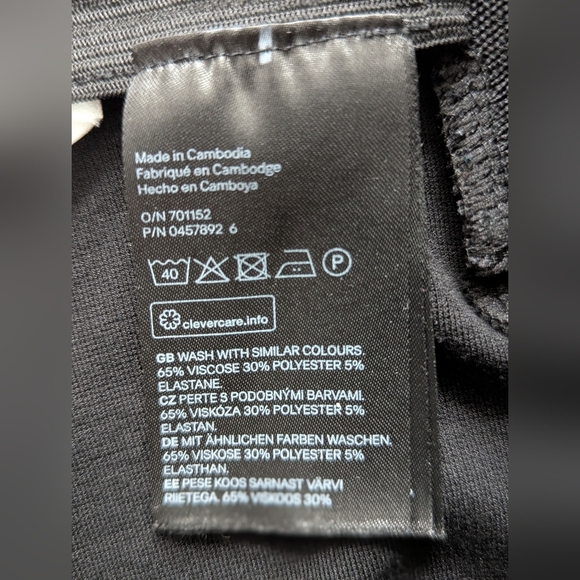 H&M Women's (Size Small) Black Leggings/Skinny Pants/Tights With Elastic Waist - Picture 12 of 13